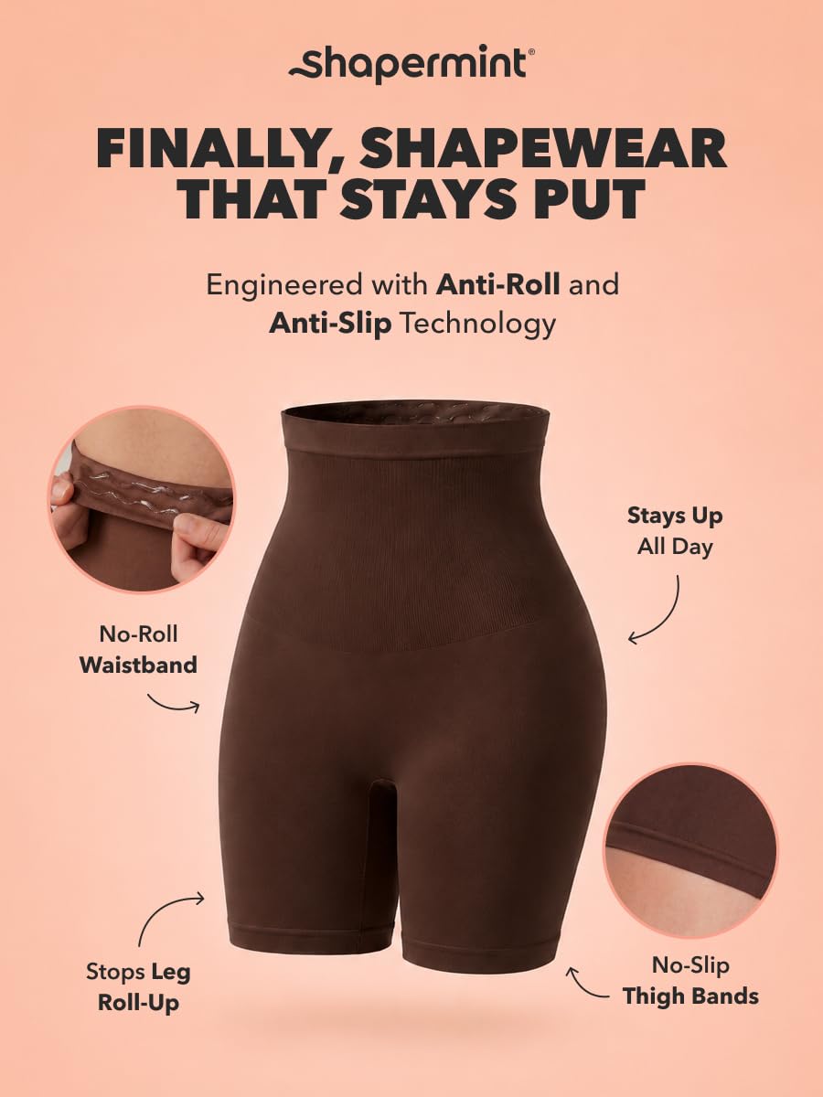 EMPETUA High Waisted Body Shaper Shorts - Shapewear for Women Tummy Control Small to Plus-Size