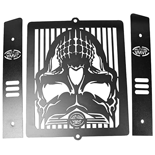 Image of Jawa Radiator Grill Guard Skull Face Black For Jawa 42.Jawa Perak, Classic