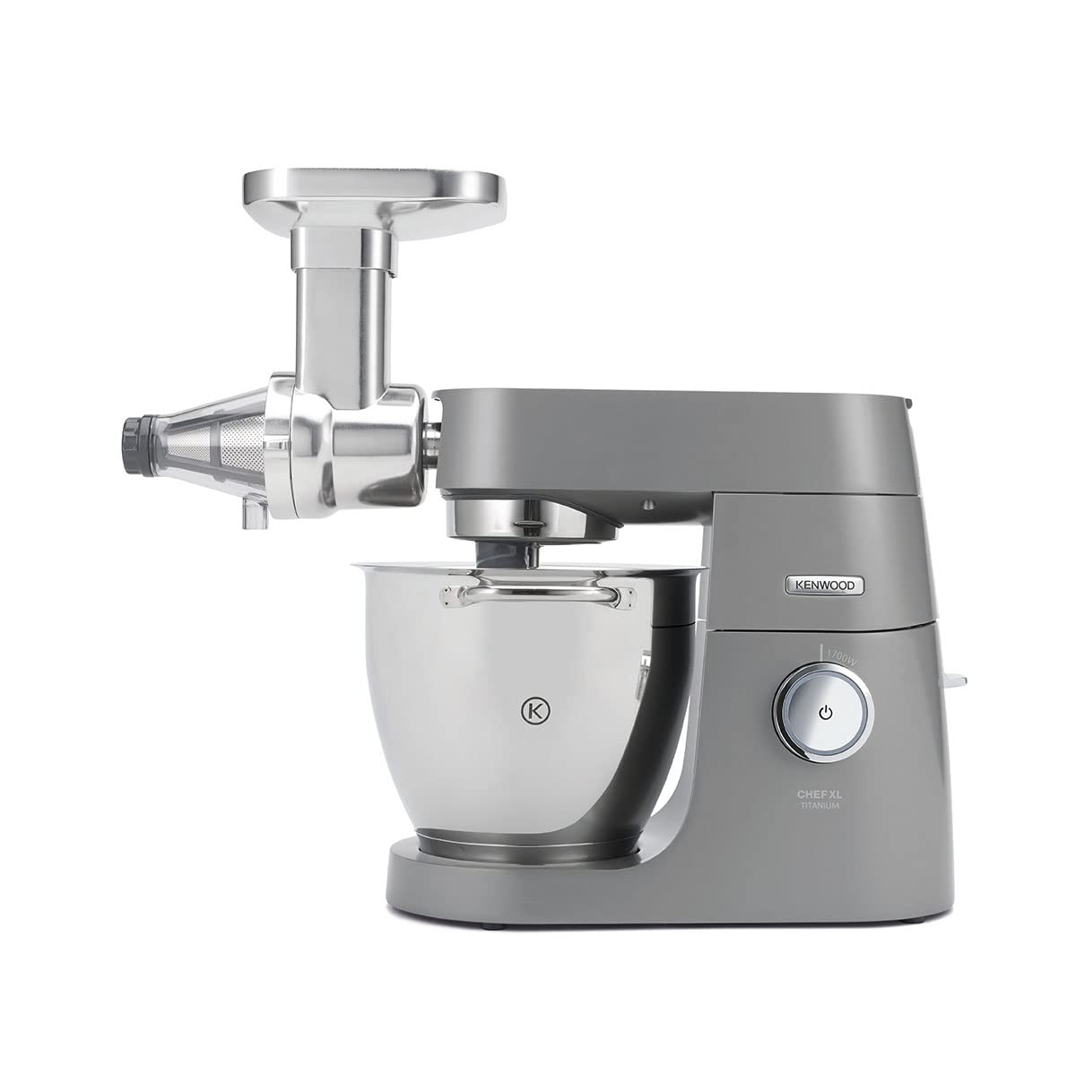 Kenwood Beerenpresse KAX644ME, Zubehör für Kenwood Küchenmaschinen zur Zubereitung von Säften und Fruchtpürees, Gebürstetes Aluminium