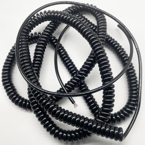 Cable en espiral de red resorte de 8 núcleos extensible para sensor 6