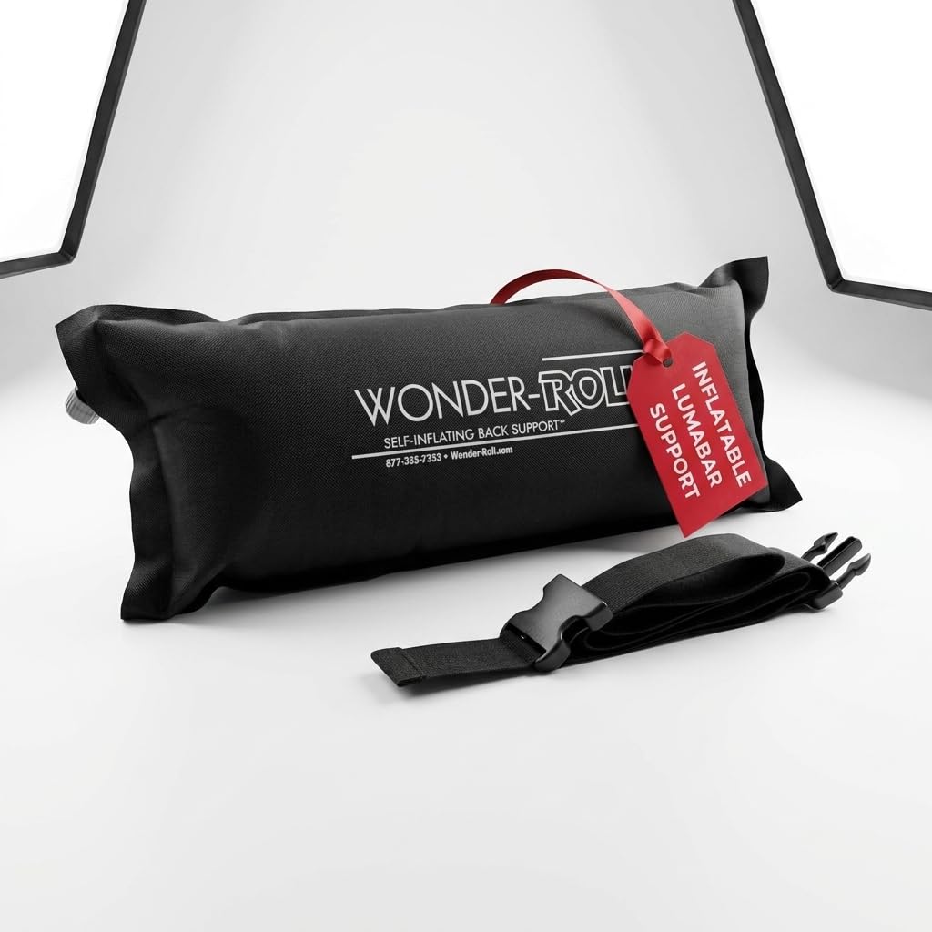 Wonder-Roll Self-Inflating Lumbar Support Pillow