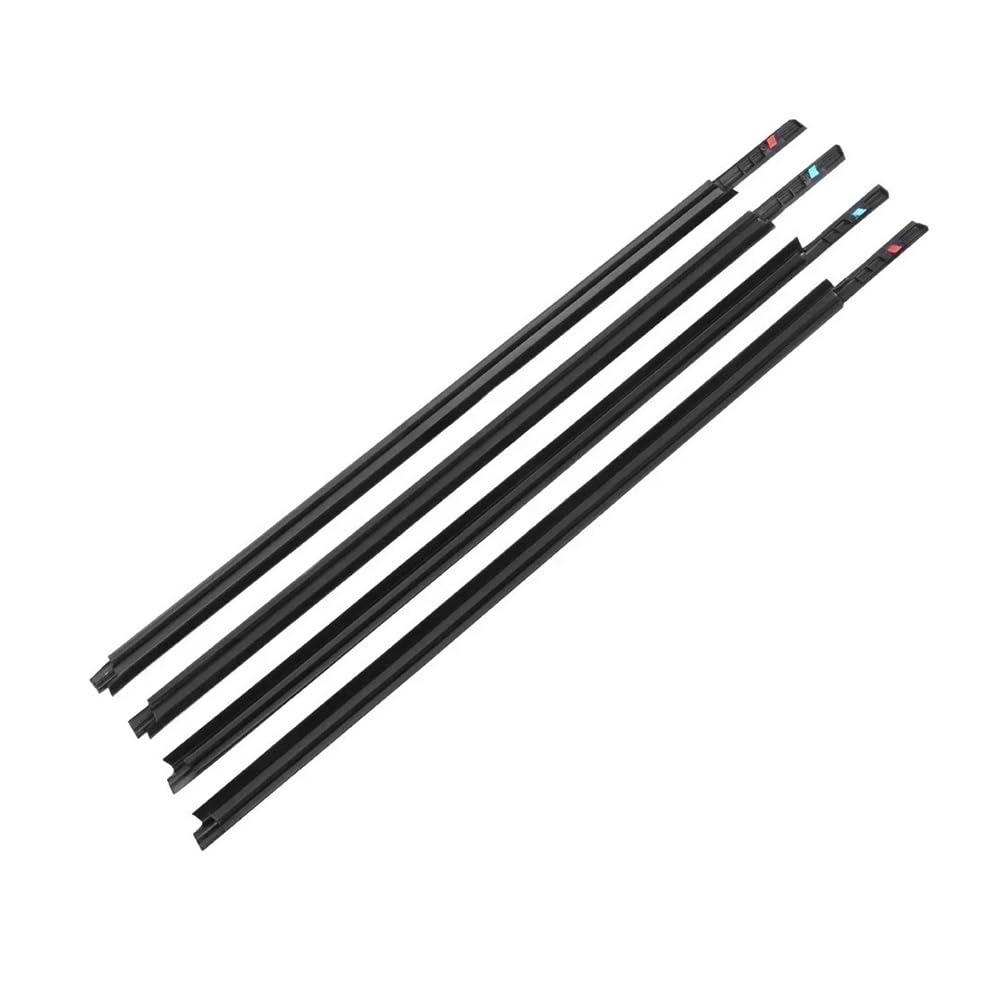 Syxlsjw One Color Sealing Strip 4Pcs Window Weatherstrip Outer Door Glass Moulding Trim Sealing Belt For Suzuki For Sx4 Hatchback 83811-56K00-000