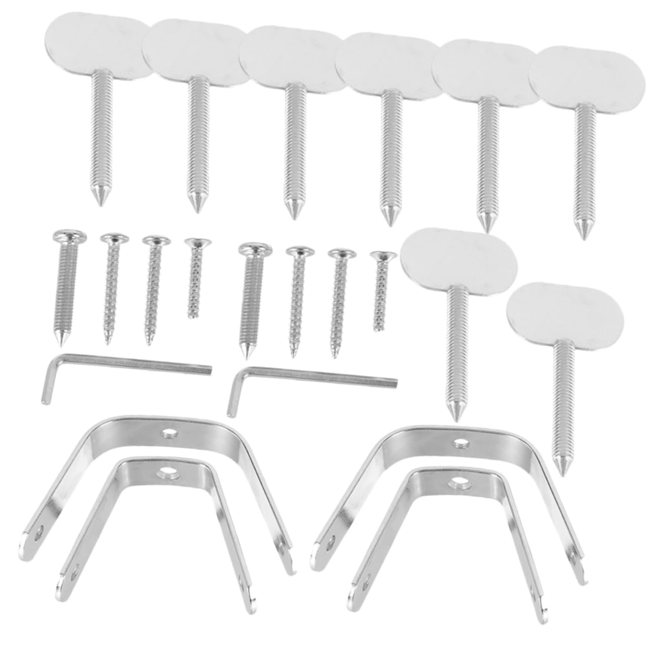 OKUMEYR 2 Sets Ham Rack for Home Ham Fixer Ham Holder Accessories Spanish Ham Stand Smithfield Ham Spanish Ham Rack Parts Hotel Ham Holder Ham Rack Accessories Hams Stainless Steel Silver