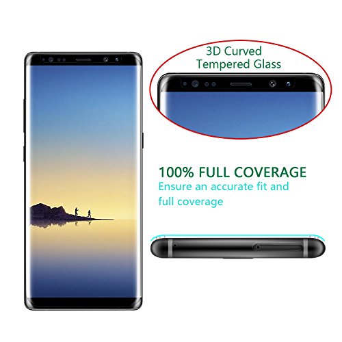 Samsung Note 8，Alfort [2 Pezzi] Vetro Temperato