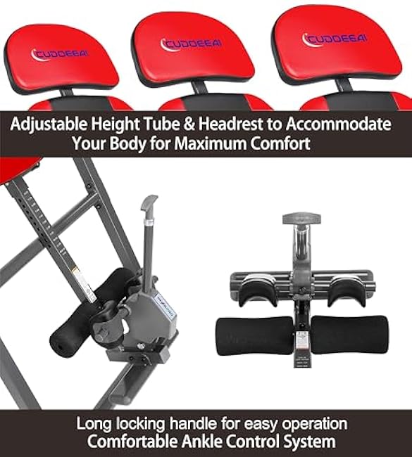 Model 1 Massage Inversion Table,Folding Heavy Duty and 300 lb Weight Capacity£¬Inversion Table for Back Pain Relief