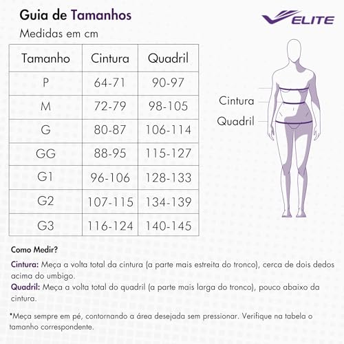 ELITE Bermuda Academia Feminina Com Bolso Cós Alto Zero Transparência Fitness, Preto, M