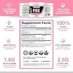 Honey Badger Pre Workout Powder, Keto Vegan Preworkout for Men & Women, Beta Alanine & Caffeine, Sugar Free Natural Energy Supplement, Pink Lemonade, 30 Servings - Image 5