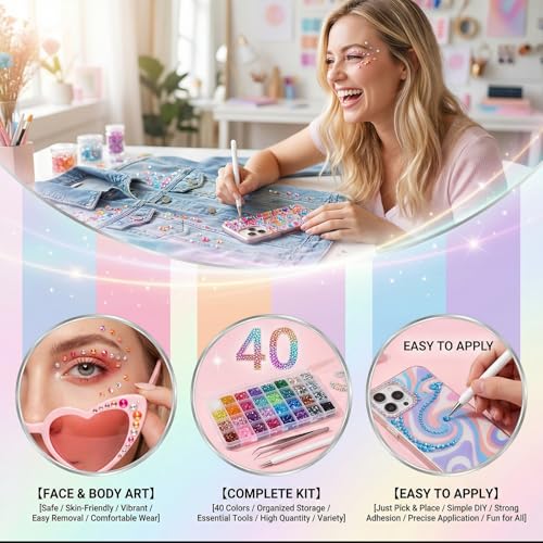 Gemas planas BEE&FLOWER de 3 mm para decorar sin caídas con bolígrafo de recogida 7