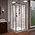 DreamLine Cornerview 36 in. D x 36 in. W x 76 3/4 in. H Framed Sliding Shower Enclosure in Brushed Nickel with White Acrylic Kit