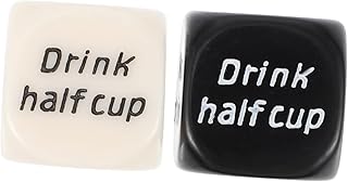 SAFIGLE 2 Pçs Dados De Jogos De Bebida Para Adultos Dados De Representação De Papéis Presente Para Dados De Bar Jogo De Dados De Cerveja Dados Rolantes Dados De Bebida Para Festa Dados De