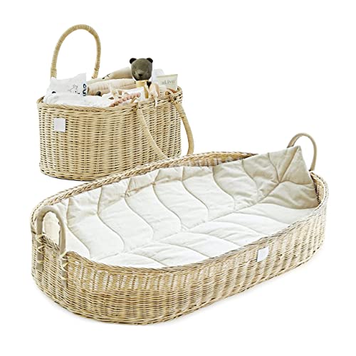 Bebe Bask Nursery Bundle. Inc. Matching Baby Changing Basket & Baby Diaper Caddy Organizer. Perfect for Your Nursery. Bebe Bask Nursery Bundle. Inc. Matching Baby Changing Basket & Baby Diaper Caddy Organizer. Perfect for Your Nursery.