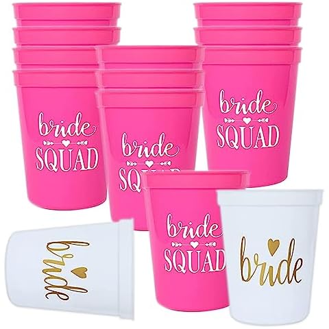 PartyGifts&beyond Bachelorette Party Plastic Cups Cover