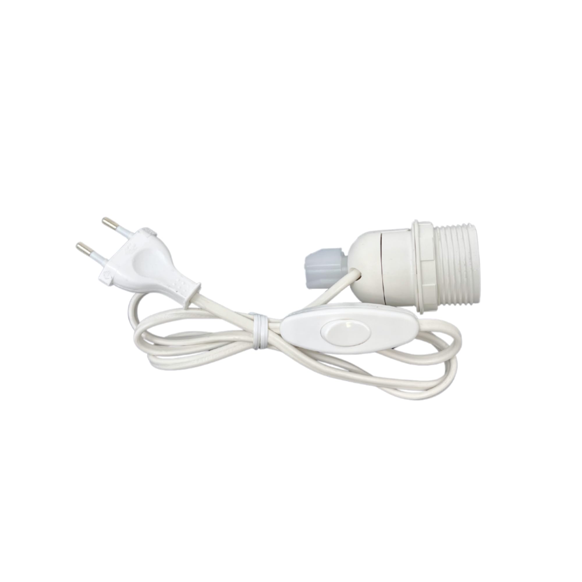 Kit 3 Portalampada E27 Con Interruttore, Cavo 4,5m E Spina, Adattatore Per Bottiglia, Bianco – Plug & Play, Certificato CE - 6