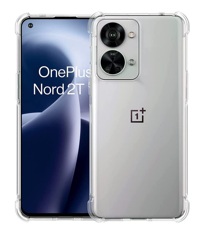 PrimeLike Silicone Shockproof Bumper Ultra Clear Slim Anti-Slip Grip Soft Flexible Back Cover For Oneplus Nord 2T 5G (Transparent) (B0BDS92R61) Amazon Price History, Amazon Price Tracker