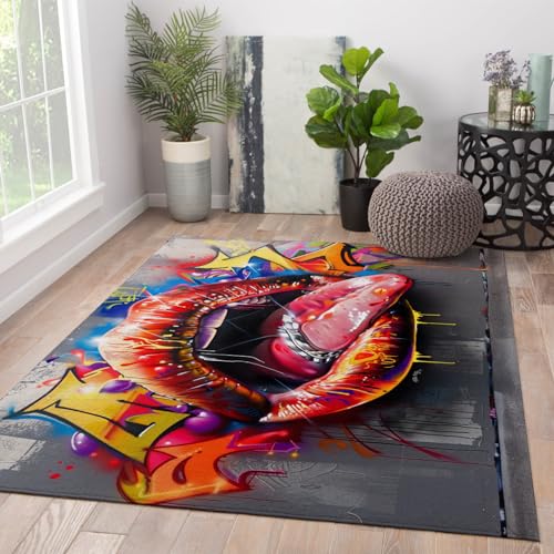 Tapis de sol lavage en machine style graffiti pour chambre ado - 4