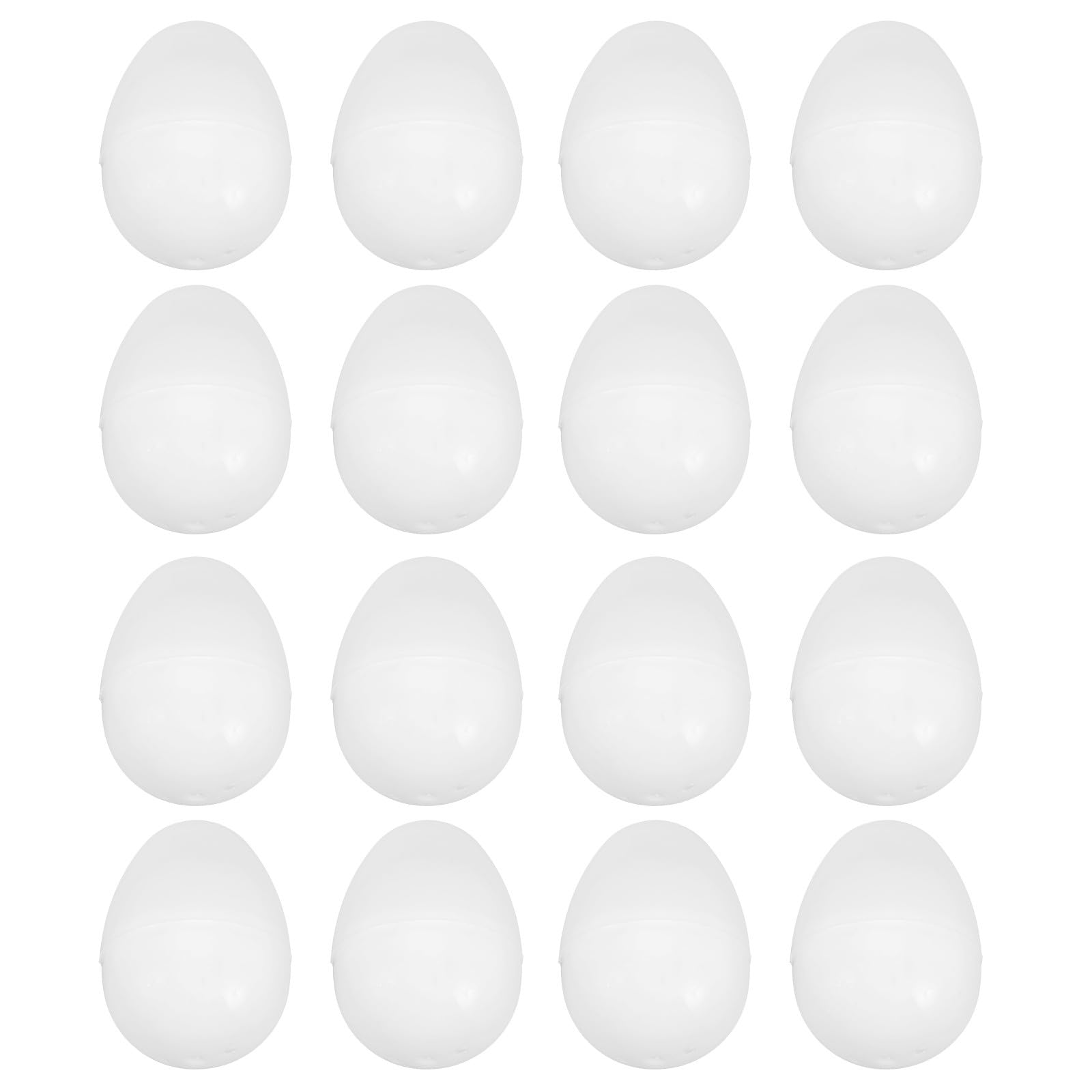 Huevos de Pascua vacíos de plástico blanco para decoración de fiestas