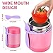 Pawtong 10oz Insulated Food Jar, Thermo for Hot Food Lunch Container, Stainless Steel Lunch Box for Kids with Spoon (Pink)