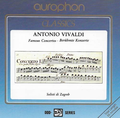 Antonio Vivaldi Famous Concertos [Audio CD]