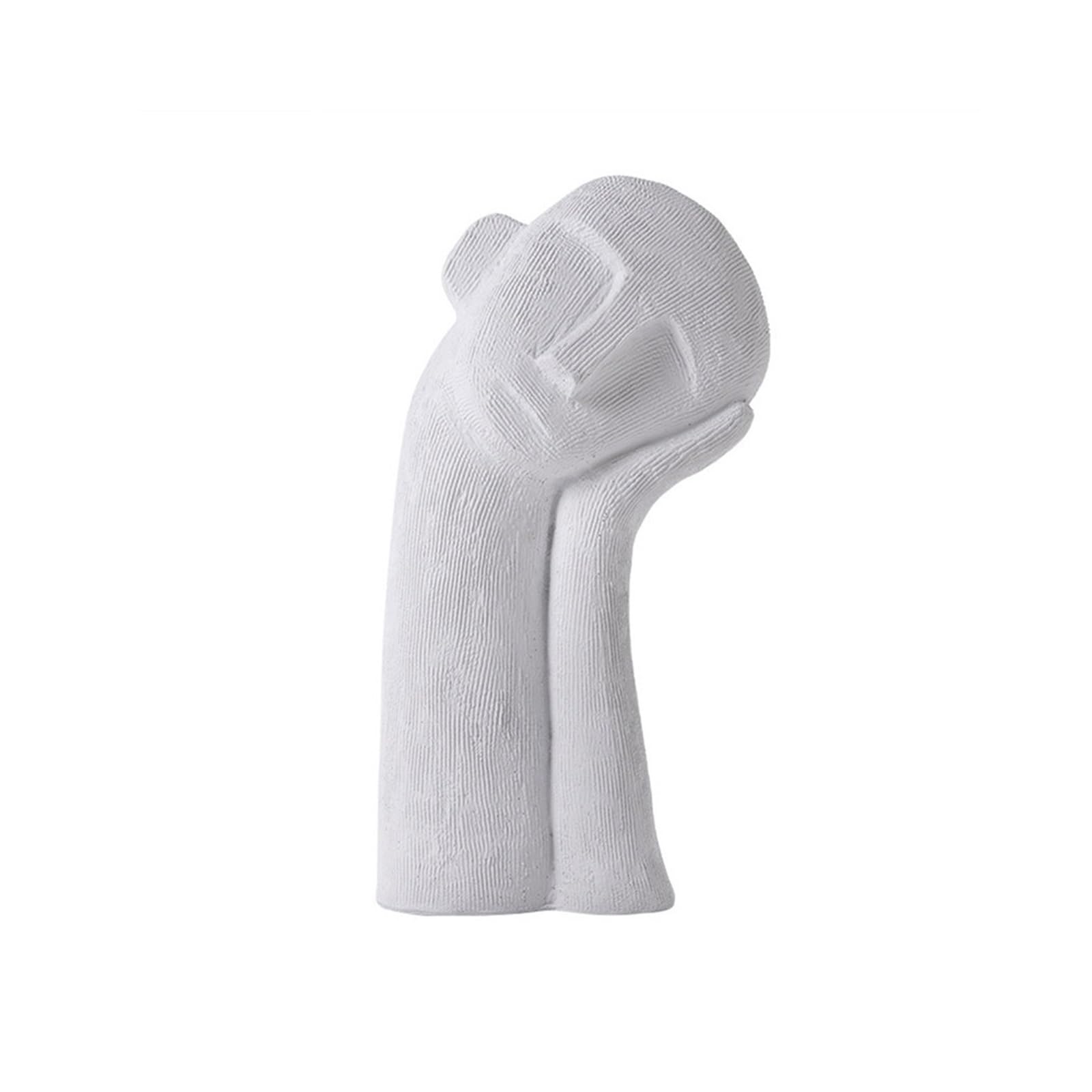 zhuyanbo007 Desk Statue, Abstract Portrait Sculpture Resin Ornament Simple Home Desktop Decoration