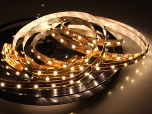 Tira de LED flexible, JSG Accessories®, 5 m, 300 ledes, 3528 SMD de luz, de alta calidad, 12.00 voltsV