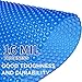 4.5 x 4.5 FT Solar Hot Tub Spa Bubble Covers Blanket for Square Inflatable Spa Pool Hot Tub 12mil Square Hot Tub Thermal Blanket Blue