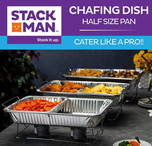 Aluminum Pans 9X13 Disposable Foil Pans [30-Pack] Heavy-Duty Baking Pans, Half-Size Deep Steam Table Pans - Tin Foil Pans Great For Cooking, Baking, Heating, Storing, Food Prepping By Stack Man #TOP4