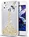 Funda para iPhone 6S Plus, iPhone 6 Plus, ikasus Crystal Clear Bling Glitter Sparkle Angel Girl Ultra Slim Flexible marco de silicona suave TPU Bumper Caucho Funda protectora para iPhone 6S/6 Plus 5.5, amarillo