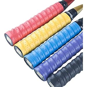Griffbänder,Febbya 5 pack Griffband für Tennis Anti Slip Ersatz Schläger Overgrip Multicolor Für Tennis Badminton Squash Racketball Schläger und Angelrute