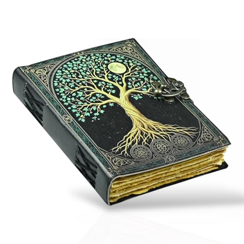 Árbol de la vida cuaderno impreso para regalar: 200 páginas decoradas 8x6