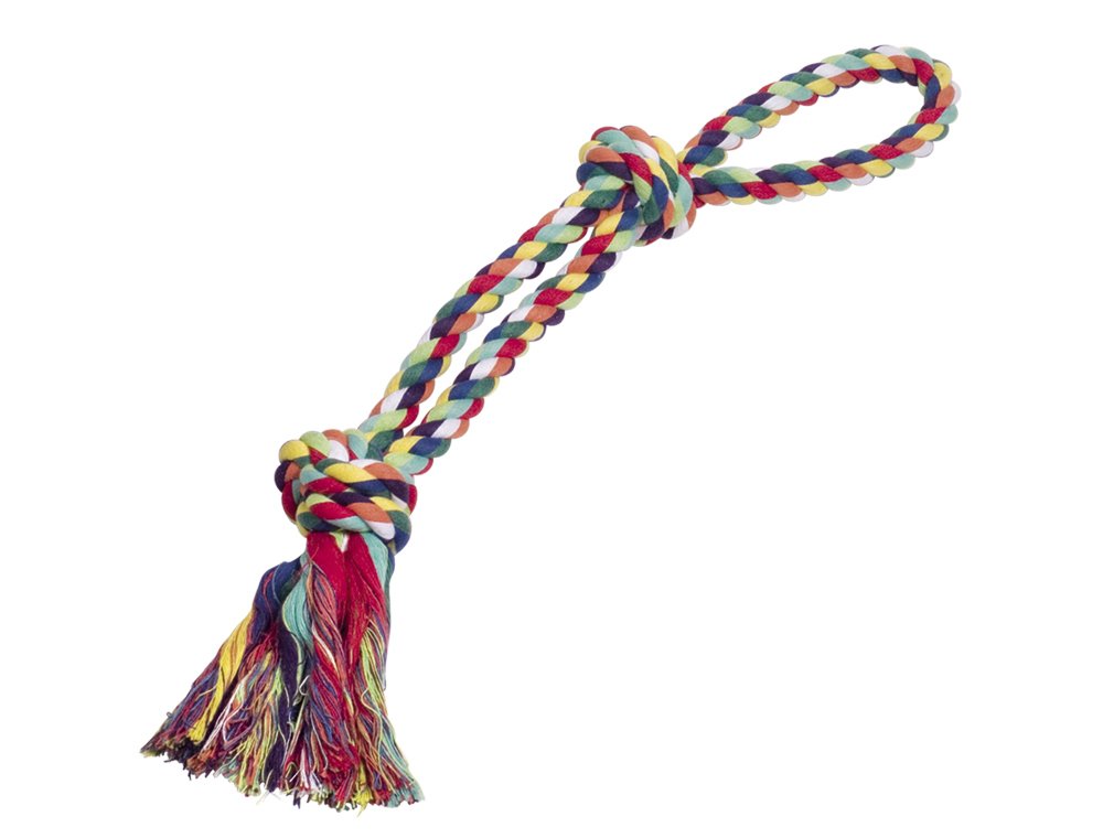 Rope Toy, gioco corda doppia, giocattolo per cani