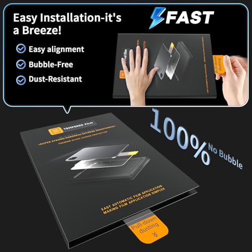 Image of JKSML 2-Pack Screen Protector for iPad A16 11th /10th Generation 11 /10.9 inch 2025 /2022, Tempered Glass UltraFit Tray for Easy Installation, Case Friendly, Bubble-Free, Face ID & Apple Pencil Support