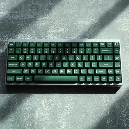 Image of 142 Keys SA Profile PBT Doubleshot Keycaps Green Translucent Keycap Set Fit for 61 /64 /87 /104 /108 Cherry Mx Switches ISO ANSI Mechanical Keyboard