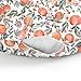 Vintage Peaches Baby Nursing Pillow Covers for Boy Girl Retro Peach Flowers Leaves Nursery Slipcovers for Breastfeeding Pillows Sweet Spring Summer Fruit Soft Stretchy Covers for Newborn Infant
