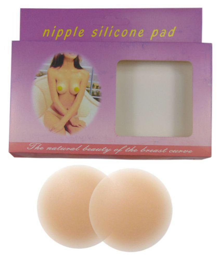 Womens Premium Nipple Covers | Soft Silicone | Skin Friendly | Washable | Reusable | Nude Color | Medium-image-39