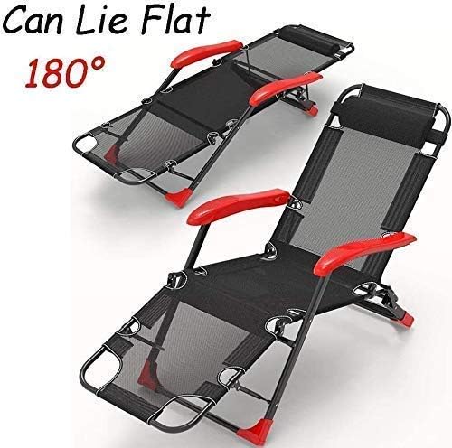 Vista 4 de Tumbonas, tumbona de gravedad cero, plegable al aire libre, playa, césped, camping, portátil, tumbona reclinable, con almohada para el cuello, silla