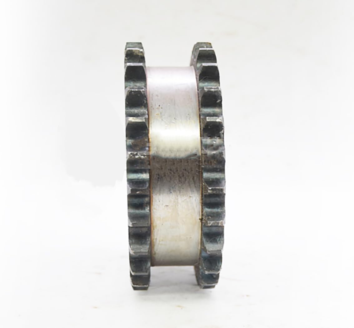 1 Stück 10–26 Zähne 08B zweireihige Kettenräder 45# Stahl 12 mm–18 mm Bohrung Industriekettenrad Motorkettenantrieb(24 Teeth(Hole 18mm))