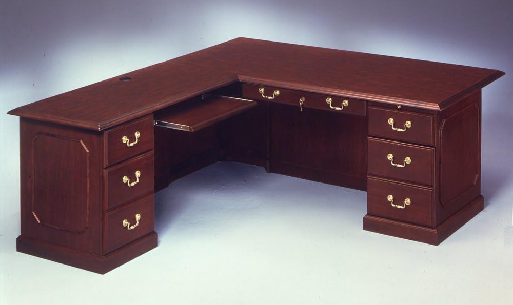 Office Furniture DMI 66 Inch Executive LShaped Desk with