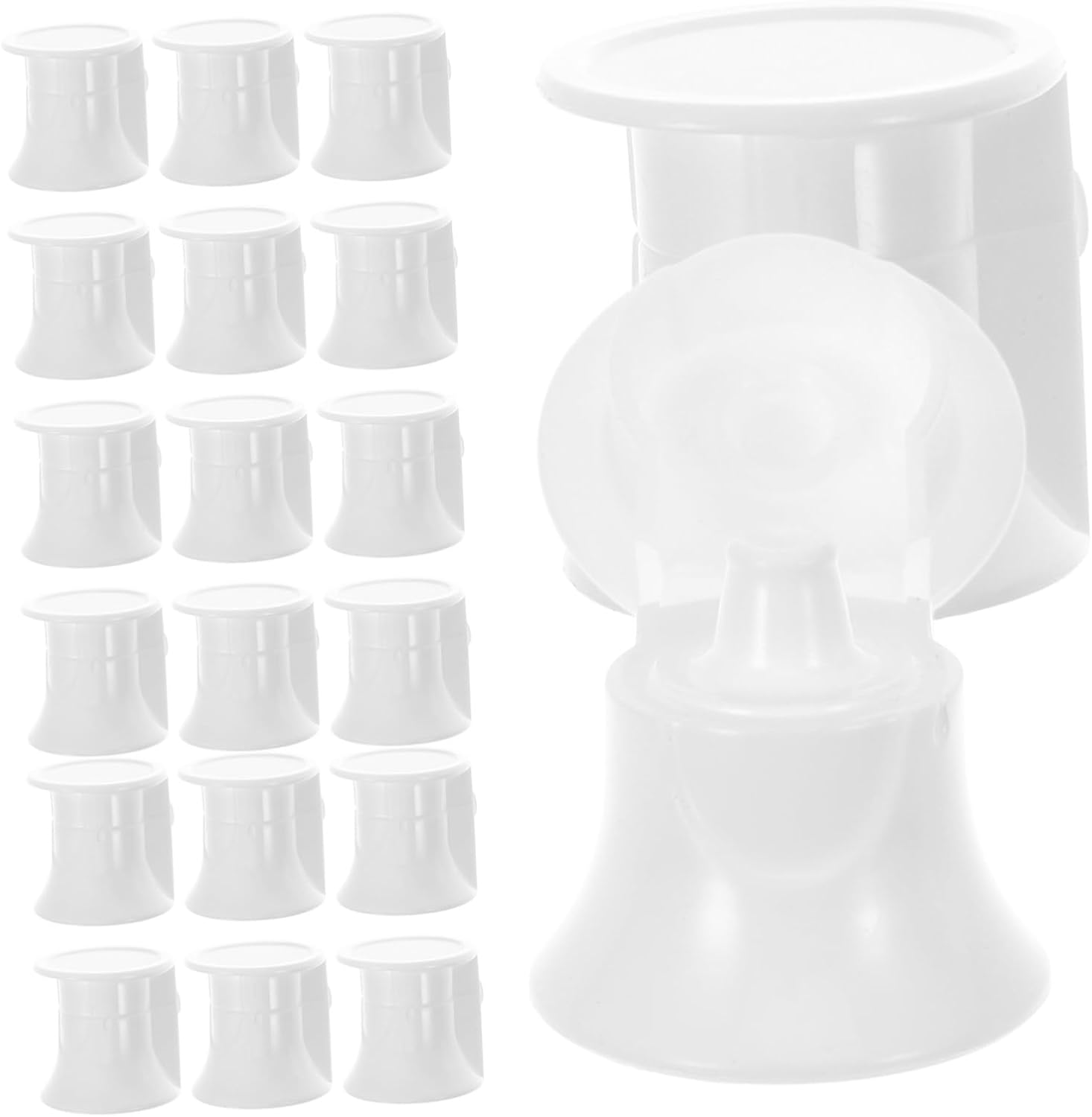 Alipis 50pcs Toothpaste Bulk Toothpaste Holder Screw- Self Closing Caps for Travel