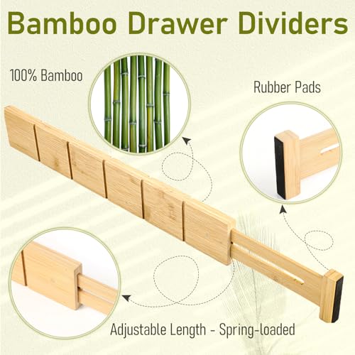 Whitmor-Adjustable-Bamboo-Drawer-Dividers-Expandable-17-22-Drawer-Organizer-Space-Saving-Non-Slip-Spring-Loaded-Separators-for-Kitchen-Bedroom-Office-4-Pack-Dividers-with-9-Baffles