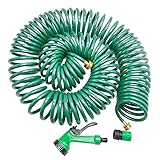 ✅ Incluye pistola de riego de 5 chorros. Color verde.
