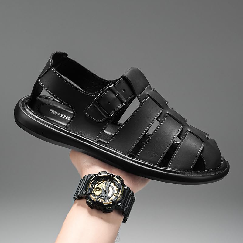 Image of Men's Outdoor Hiking Sandals Closed Toe Water Sandals Casual Lightweight Summer Beach