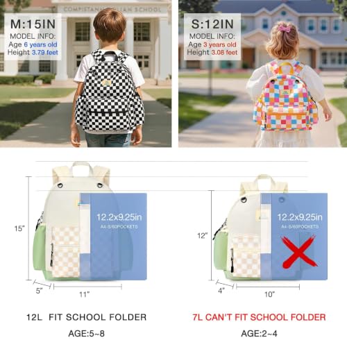 Image of STEAMEDBUN Toddler Backpack Boys Girls 2-4, Preschool Daycare Backpack -12inch