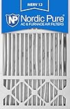 Nordic Pure 16x25x5L1M12-2 Lennox X6670 Replacement MERV 12 Pleated Furnace Air Filter, Box of 2