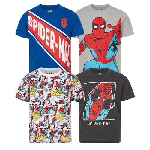 Marvel Spider-Man Boys 4 Pack Graphic T-Shirt