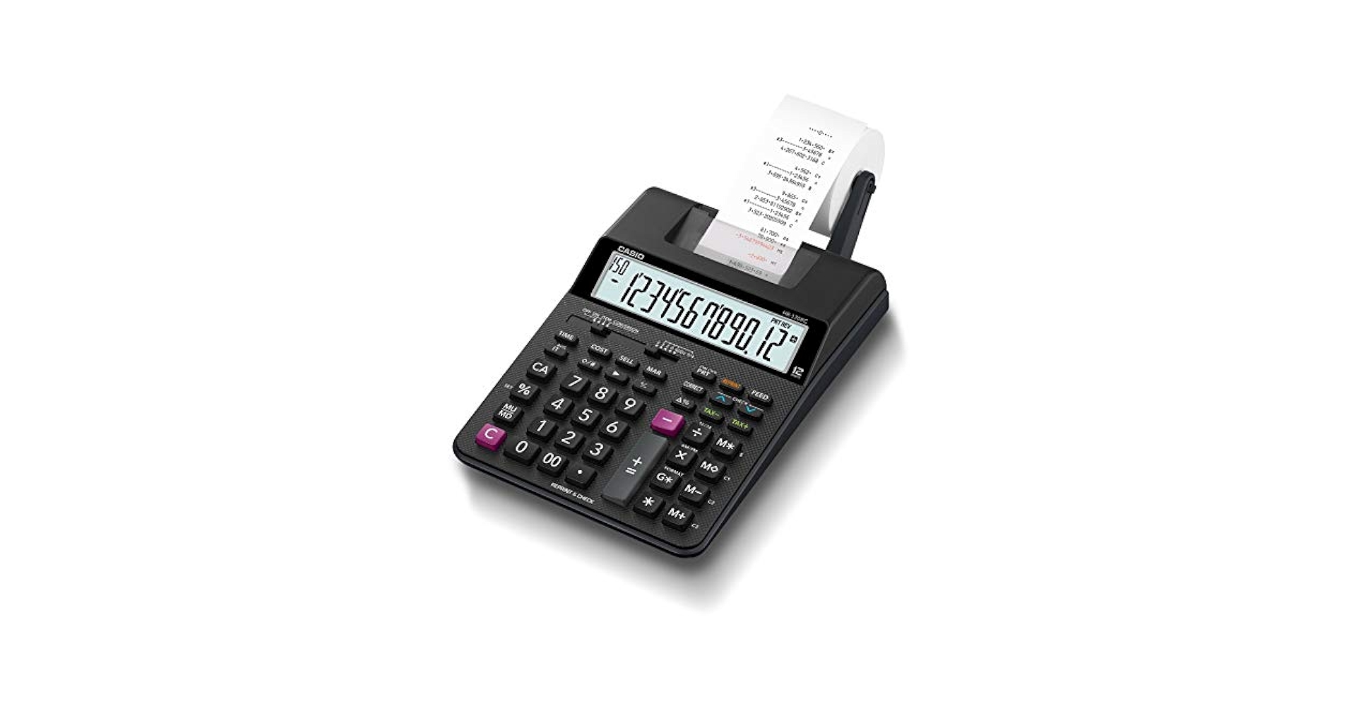 【新品未使用】CASIO　HR-170RC　加算式印字電卓 Amazon.co.jp: CASIO プリンター電卓 HR-170RCBLACK [並行輸入品