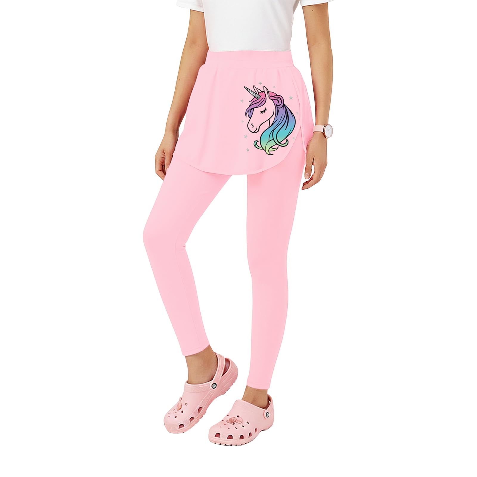 YouGotPlanB Skeggings for Girls | Pack of 1 | 2-in-1 Skirt with Attached Leggings | Cotton | Ages 4-16 Years | Comfort fit | Ideal for Sports & Play-image-12