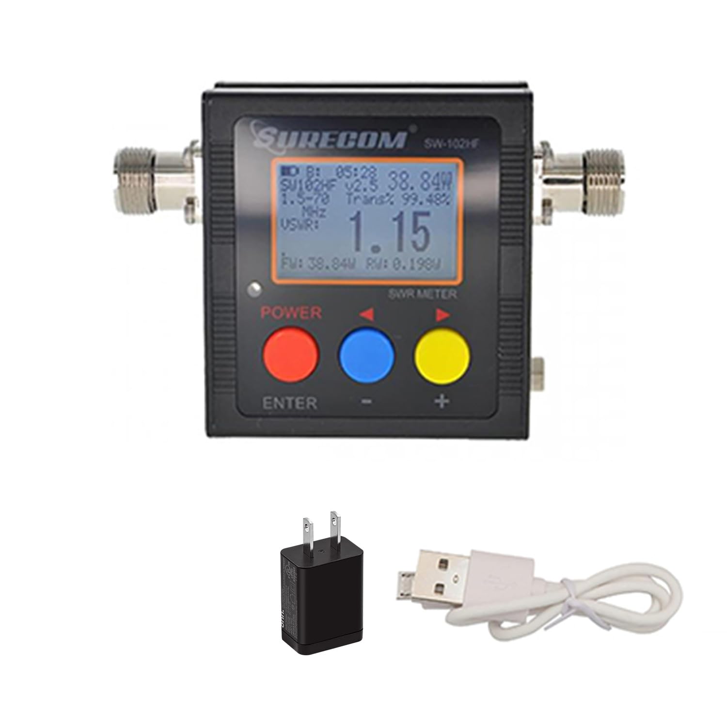 その他 Power & SWR Meter  SW-102 Surecom SW-102HF 1.5-70MHz V.S.W.R. & Power Meter: Amazon