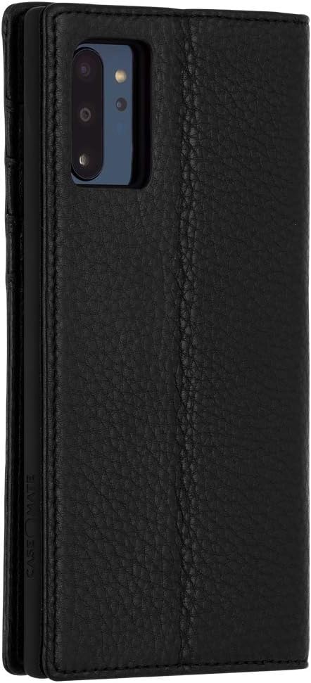 Case-Mate - Samsung Galaxy Note 10+ Case - Wallet Folio - 6.8" - Black Leather - Image 3
