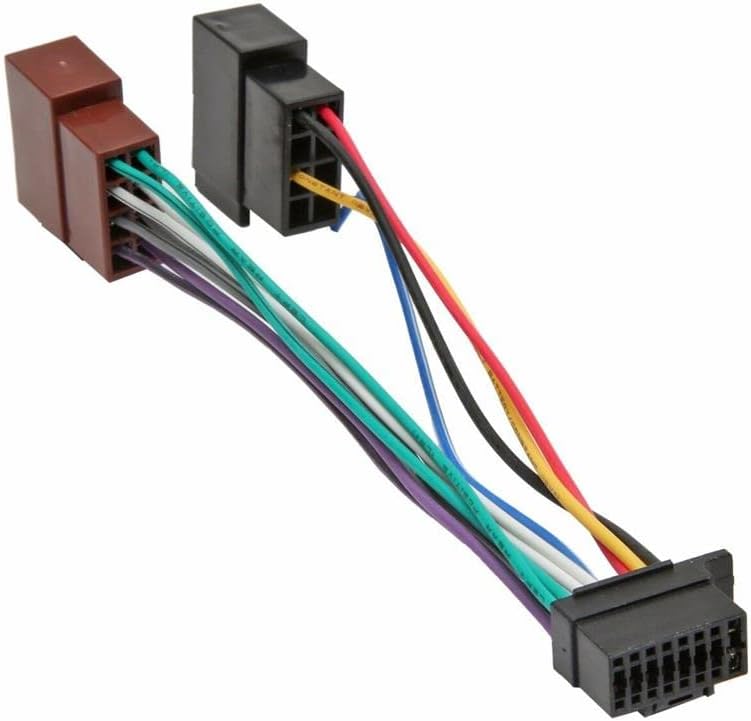 Inex ISO Wiring Harness 16 Pin Car Stereo Radio Connector Adaptor Cable