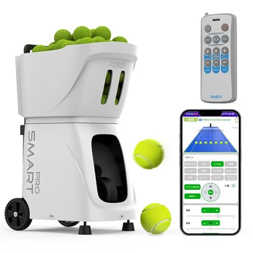 PUSUN �e�j�X�{�[���}�V�� PT SMART PRO �����e�j�X�����@ �v���� 115����e�� �X�}�[�g�g���[�j���O APP/�����R��/3way���� �ő�6���ԋ쓮 28���_�v���O���~���O �Y�Ɨp�X�e�b�s���O���[�^�[ �ϑ��� ������E���x�E�p�x������ 